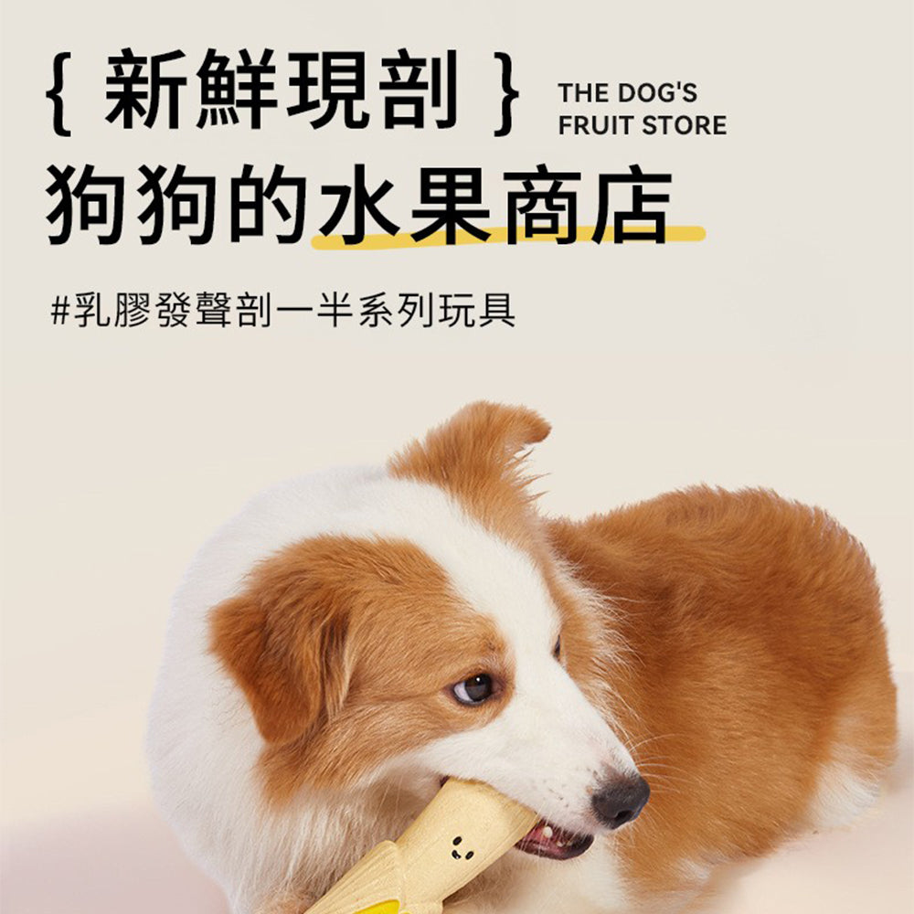 UWC剖一半菜乳膠發聲玩具 龜背竹