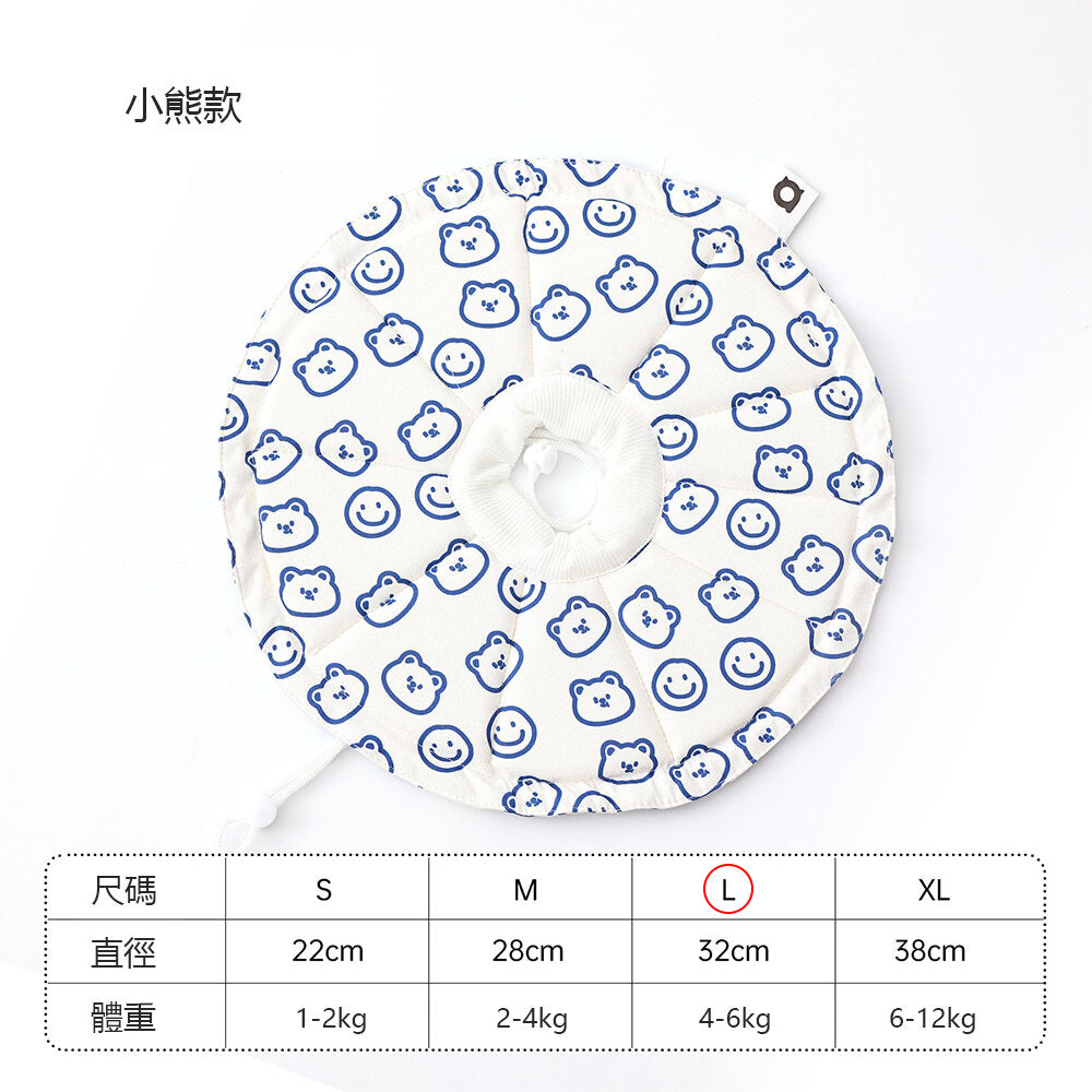 親膚海綿伊莉莎白(圓形) 小熊