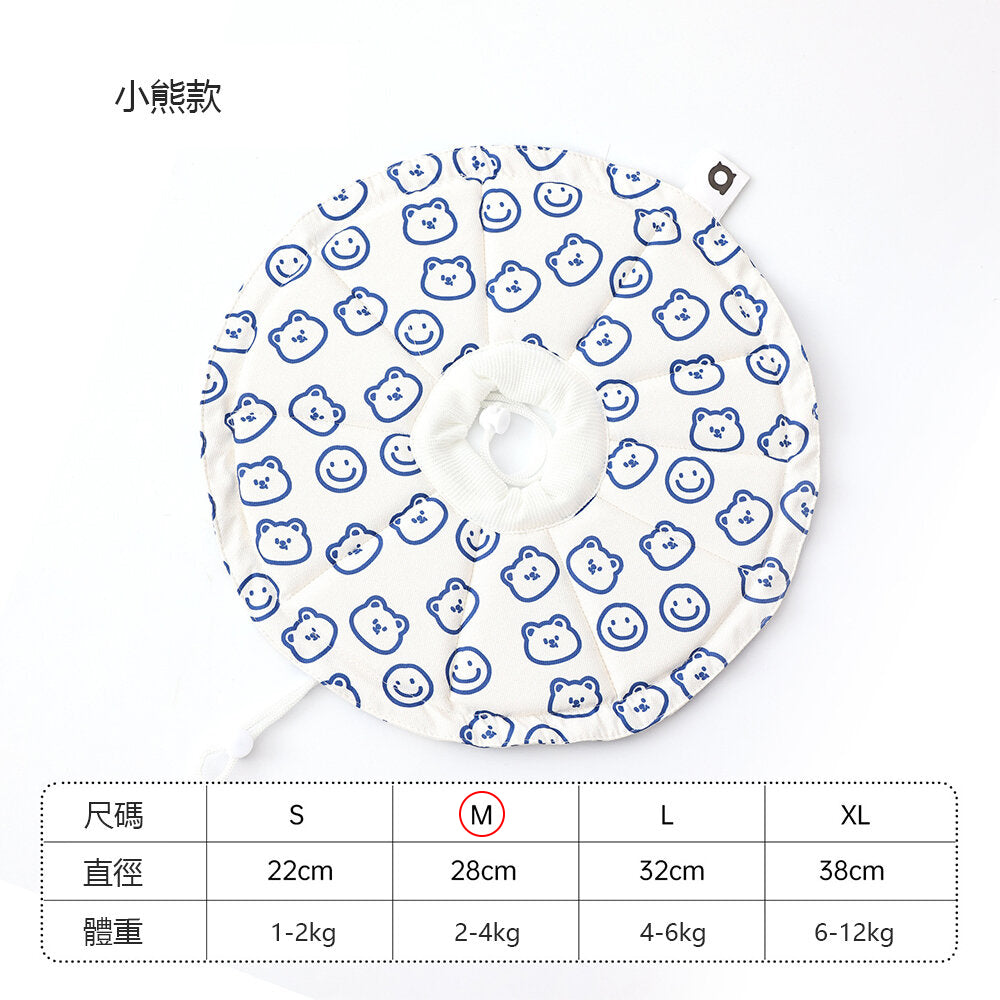 親膚海綿伊莉莎白(圓形) 小熊