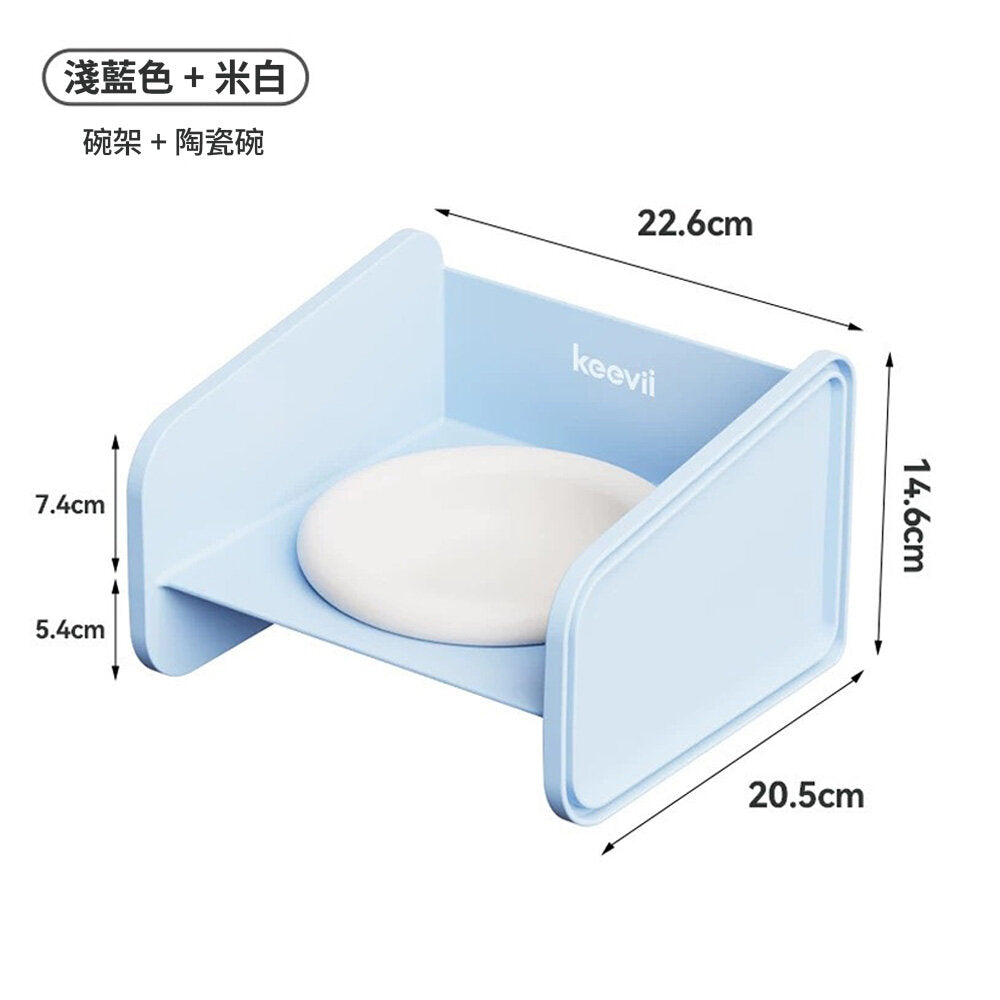 Keevii 翻翻碗 藍白
